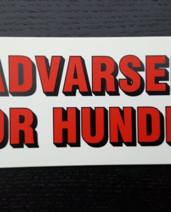 Advarsel For Hunden 15x6cm