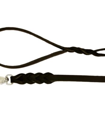 Alac Læderline  Sort  150cm