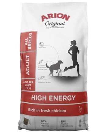 Arion Original High Energy All Breed  Foder Til Voksen Hund  12kg