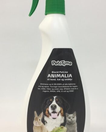 Biocid Petline Animalia Desinficeringsmiddel Spray 750 Ml  Til At Bekæmpe Lopper Og Lus  Levevilkår      Blanding