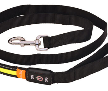 Blinkende Hundeline   Lyshundeline Med Håndtag