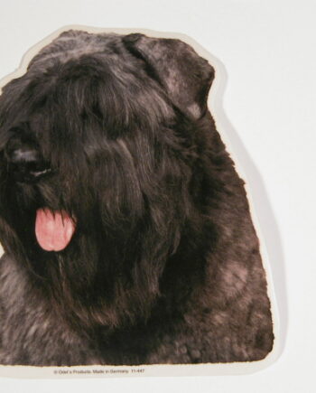 Bouvier Des Flanders  øre Ned  Vælg: Klistermærke  Nøglering  Broche  Slipsenål  Mm