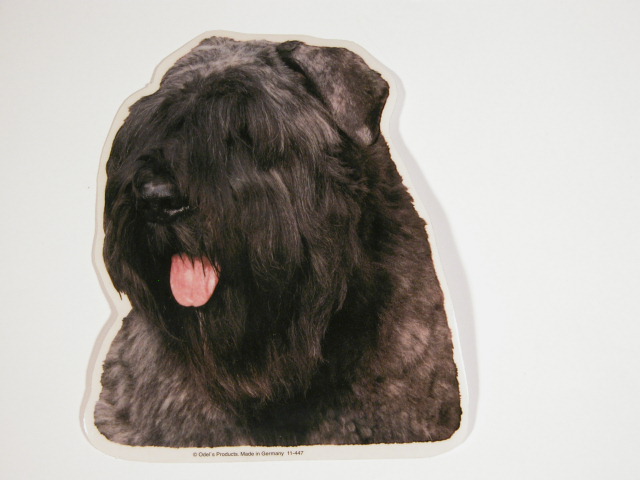 Bouvier Des Flanders øre Ned Vælg: Klistermærke Nøglering Broche Slipsenål Mm
