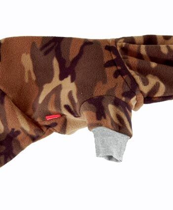 Camouflage-farvet Heldragt Med Hætte