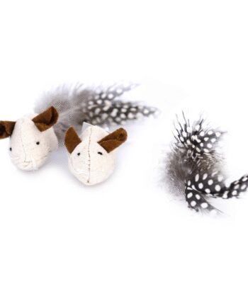 Canvasmus    Fjer    5cm  2stk