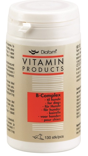 Diafarm -complex -vitamintabletter Til Hunde 130stk