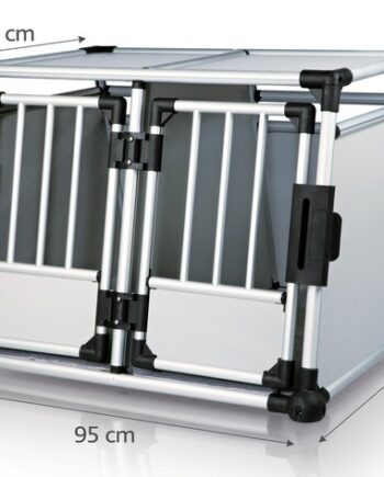 Dobbelt Bur   Aluminium  95x69x88cm