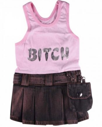 Doggydolly Denim Kjole Bitch