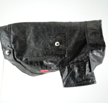 Doggydolly Sort Jakke Krokodille-look