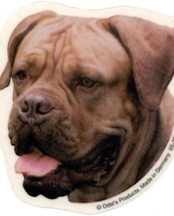 Dogue De Bordeaux  Hv  Vælg: Klistermærke  Nøglering  Broche  Slipsenål  Mm