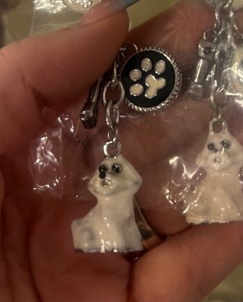 Eksklusiv Nøglering Med Bichon Frisee