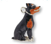 Eksklusiv Nøglering Med Dværg Pincher