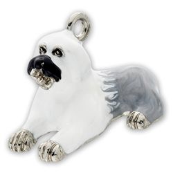 Eksklusiv Nøglering Med Old English Sheepdog