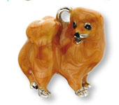 Eksklusiv Nøglering Med Pomeranian