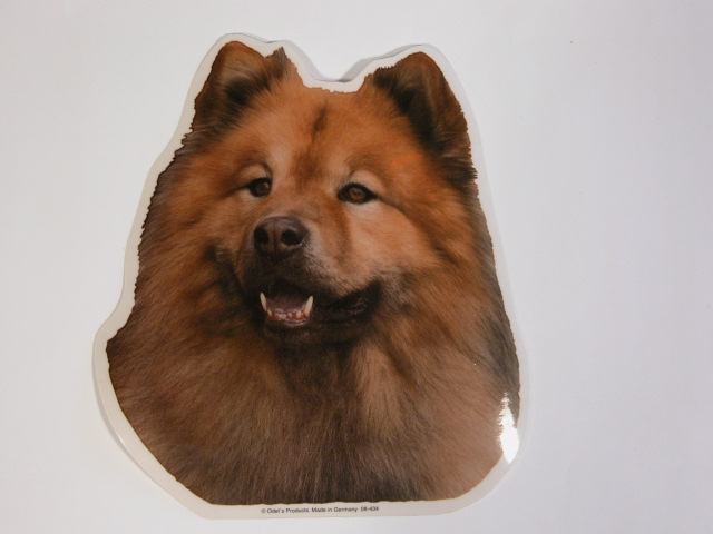 Eurasier Hv Vælg: Klistermærke Nøglering Broche Slipsenål Mm