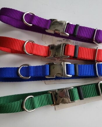 Halsbånd   Nylon Med Krom Spænde