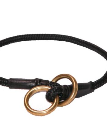 Halsbånd  Rundt Nylon  Kvæler Uden  Quot Stopper Quot     Messing Ring