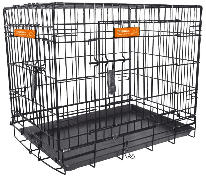 Hundebur Dogman Metalbur Premium Sort