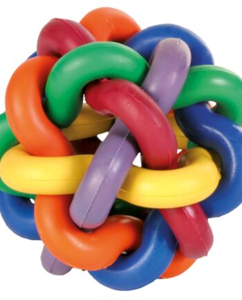 Hundelegetøj  Quot Knudebold Quot    Massive Gummistrimler