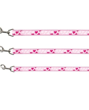 Hundeline Rose Hearts  Med Håndtag