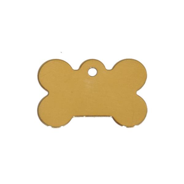 Hundetegn Kødben Messing Størrelser Dybdegraveres
