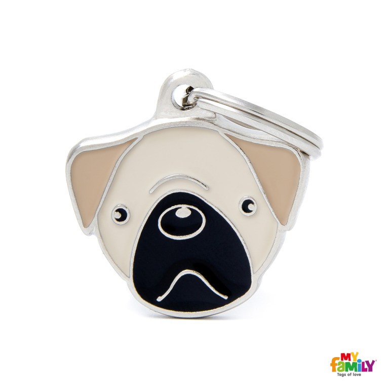 Hundetegn Pug Flere Farver