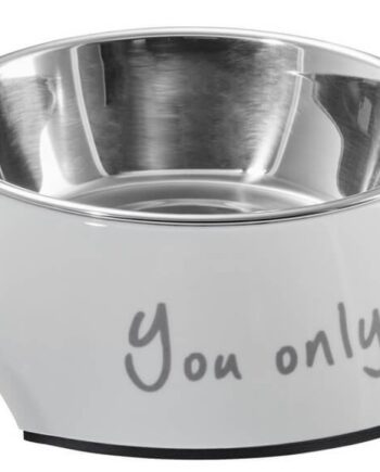 Hunter Melamin Skål Hvid Med Teksten  Quot You Only Live Once Quot