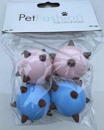 Kattelegetøj Ass  Farverige Space Bolde    Stk