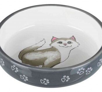 Keramitskål Med Kattemotiv