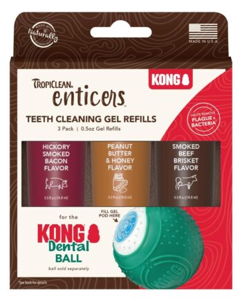 Kong Tropiclean Refill Dental Gel 3x17ml