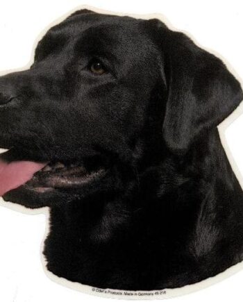 Labrador Retriever  Sort  Hv  Vælg: Klistermærke  Nøglering  Mm