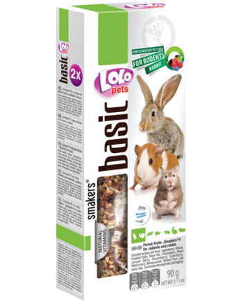Lolopets Frøstænger Til Kaniner Og Gnaver  Skovfrugter  90g