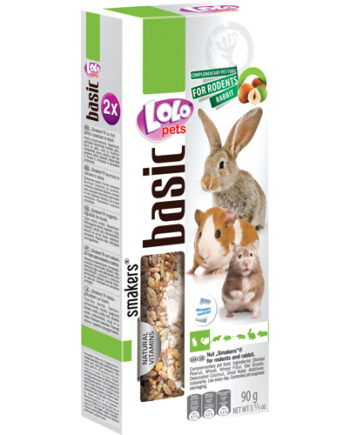 Lolopets Frøstænger Til Små Gnaver  Med Nødder  90g