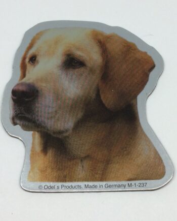Magnet Med Labrador  Gul