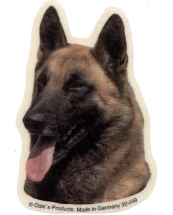 Malinois Belgisk Hyrdehund  Hv  Vælg: Klistermærke  Nøglering  Broche  Slipsenål  Mm
