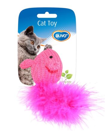 Mus Med Fjerhale Og Catnip  Ass  Farve