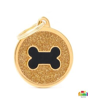 My Family  Stor Rund Glitter    Ben