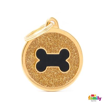 My Family Stor Rund Glitter Ben