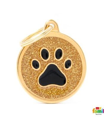 My Family  Stor Rund Glitter    Pote    Flere Farver