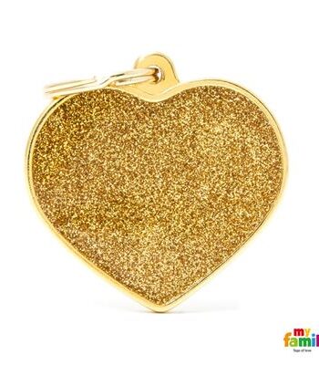 My Family  Stort Glitter Hjerte  Fås   Flere Farver