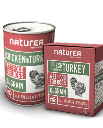 Naturea Naturals Vådfoder  375g  Kylling Og Kalkun  Allergivenligt