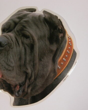 Neapolitansk Mastiff  Hv  Vælg: Klistermærke  Nøglering  Broche  Slipsenål  Mm