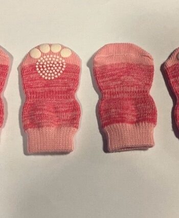 Pink Skridsikre Sokker  4stk