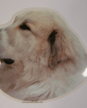 Pyreneerhund  Vælg: Klistermærke  Nøglering  Broche  Slipsenål  Mm