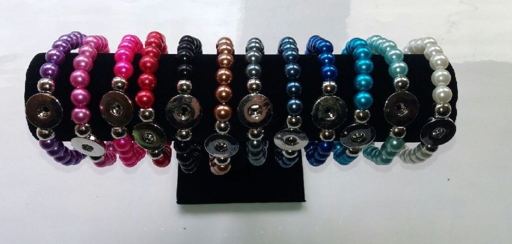 Quot Pearl Quot Armbånd Til Snap Knap Large Indvendigt Mål Ca 21 Cm Men Elastisk