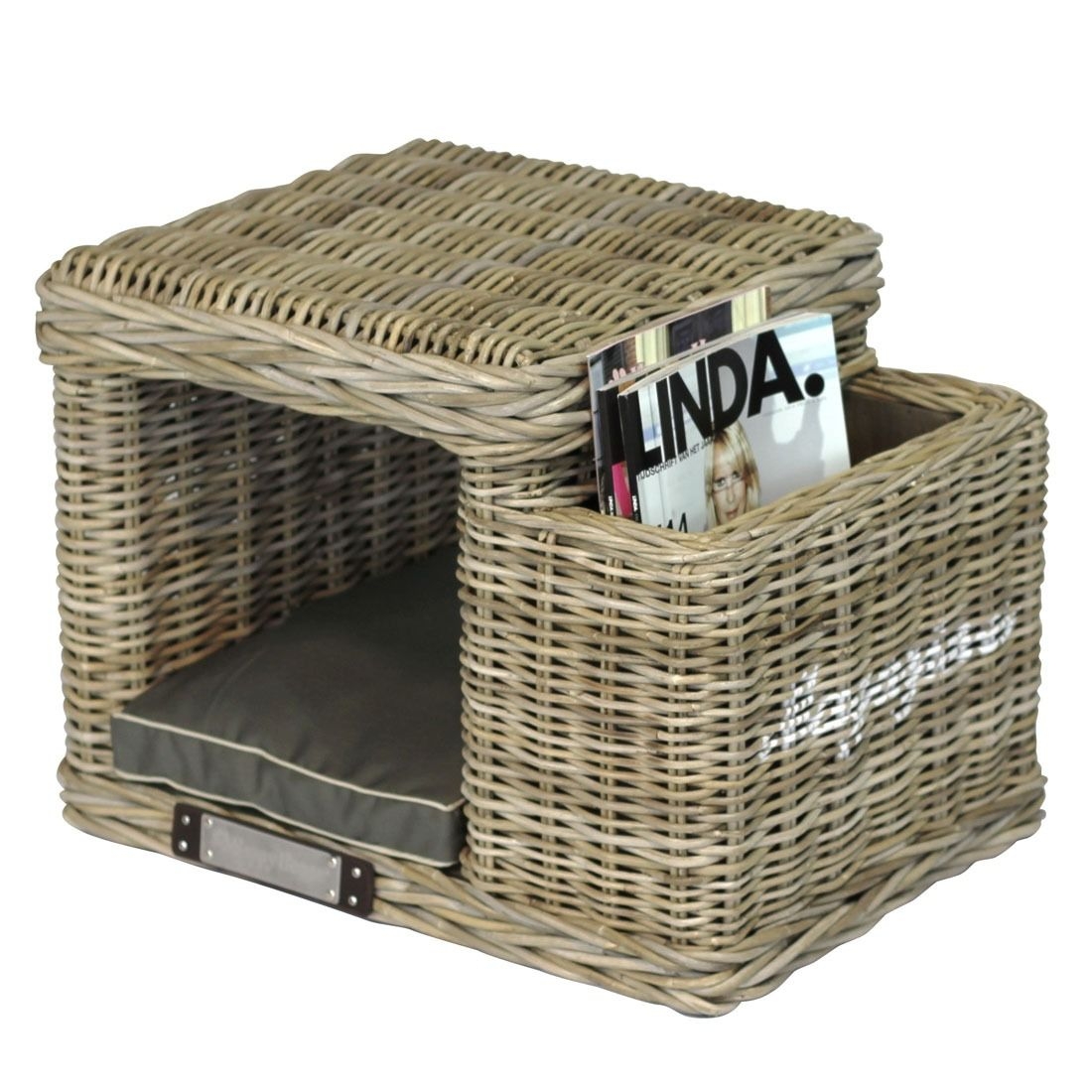 Rattan Skammel Hule Avisholder