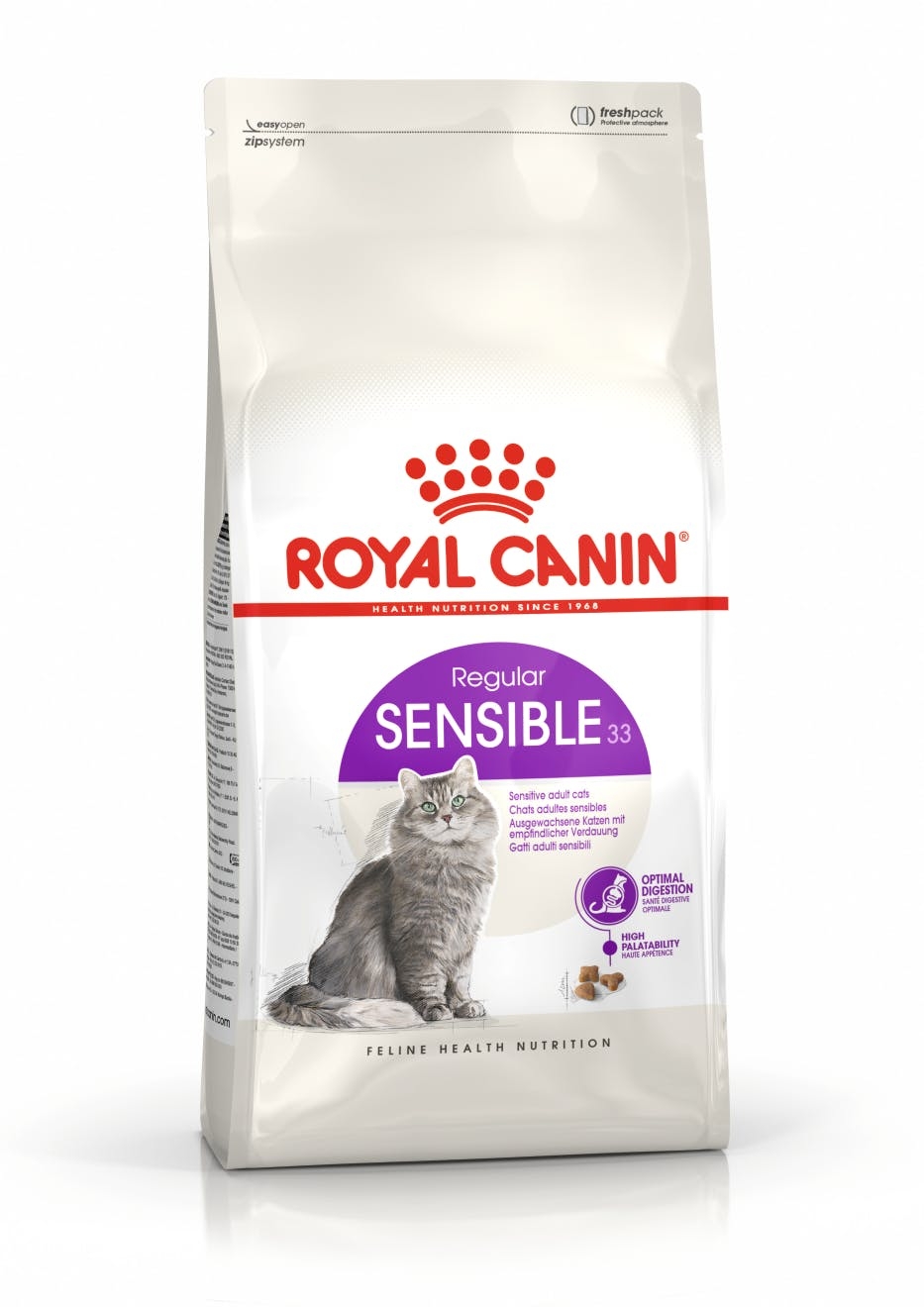 Royal Canin Sensible 33 Til Voksne Katte Over år Med Følsomt Fordøjelsessystem