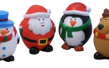 Runde Vinyl Julefigurer   Squeaker  Ass  Variant