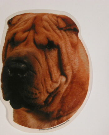 Shar Pei  Hv  Vælg: Klistermærke  Nøglering  Mm
