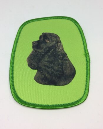 Stofmærke Med Amerikansk Cocker Spaniel  Sort